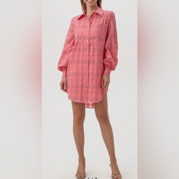 Trina Turk Dresses & Skirts - Trina Turk Aisling Print Long Sleeve Shirtdress. Size Medium